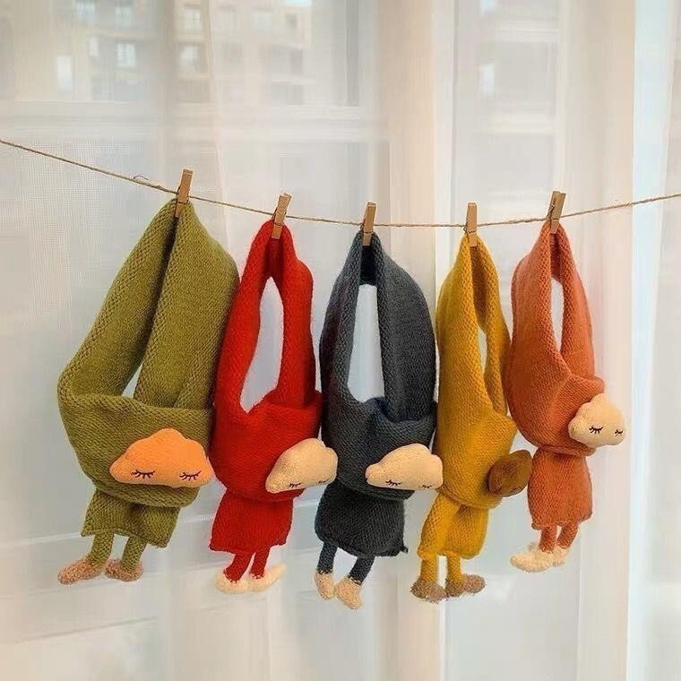 KHĂN CHOÀNG CỔ LEN HÌNH ĐÁM MÂY CHO BÉ