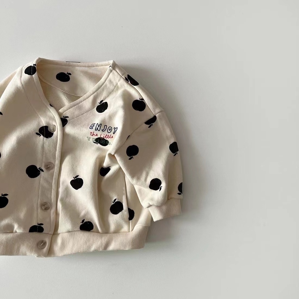 Áo Khoác cotton Tay Dài Dành Cho Bé Gái 0-2 Tuổi