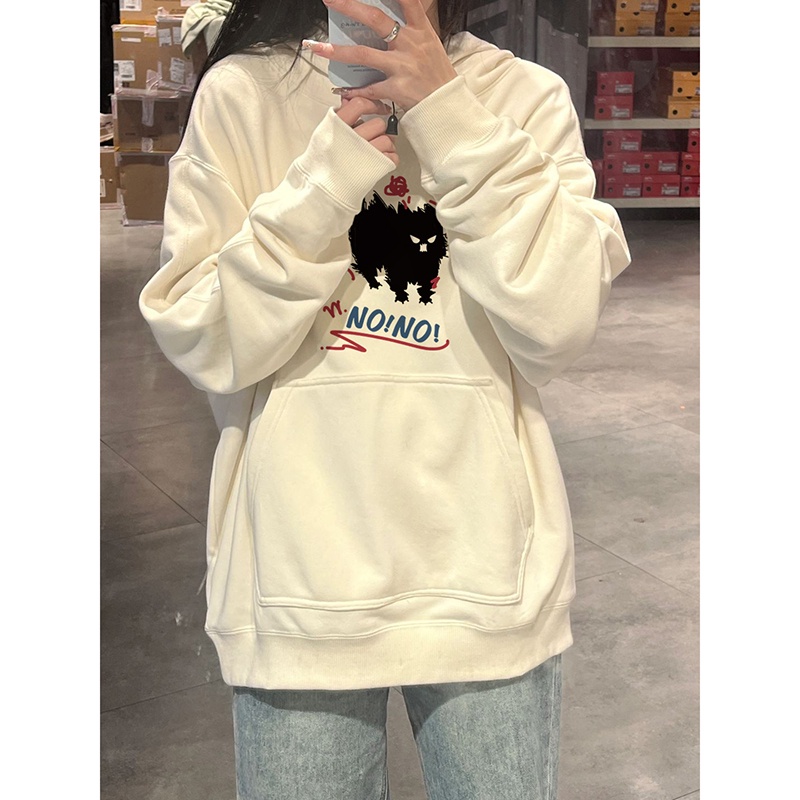 Sugemiusi Áo Khoác Hoodie Mỏng Phong Cách retro Đường Phố Mùa Xuân Thu Cho Cặp Đôi