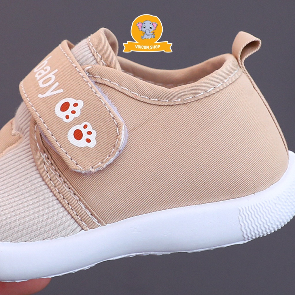 Giày Cho Bé Tập Đi Đế Chống Trượt Từ 0 - 15 Tháng Có Còi Kêu Chíp Chíp - Giày Tập Đi Hình Gấu Đáng Yêu 8156