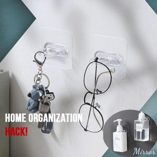 ♕ móc treo tường trong suốt móc treo tròn cửa tự dính móc treo tường móc giá để phụ kiện nhà bếp phòng tắm