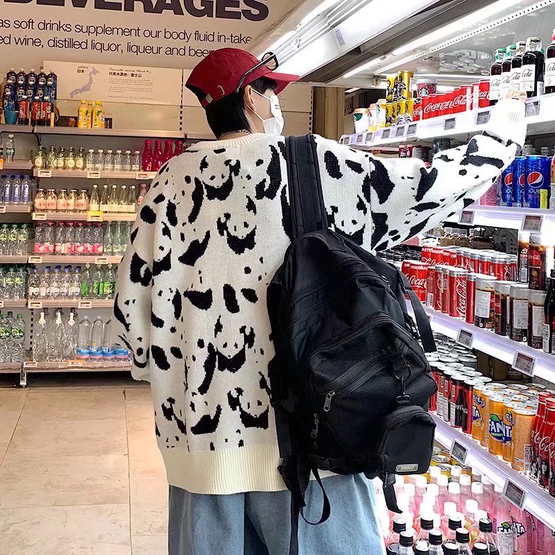 Áo Len Họa Tiết Hoạt Hình Vui Nhộn Cho Nam Và Nữ