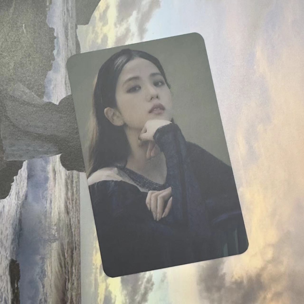 Card blackpink card off jisoo Thẻ Ảnh Đặc Biệt In Hình Nhóm Nhạc blackpink Bằng Bạc Lông Heo Hoa Hồng kim ji-soo