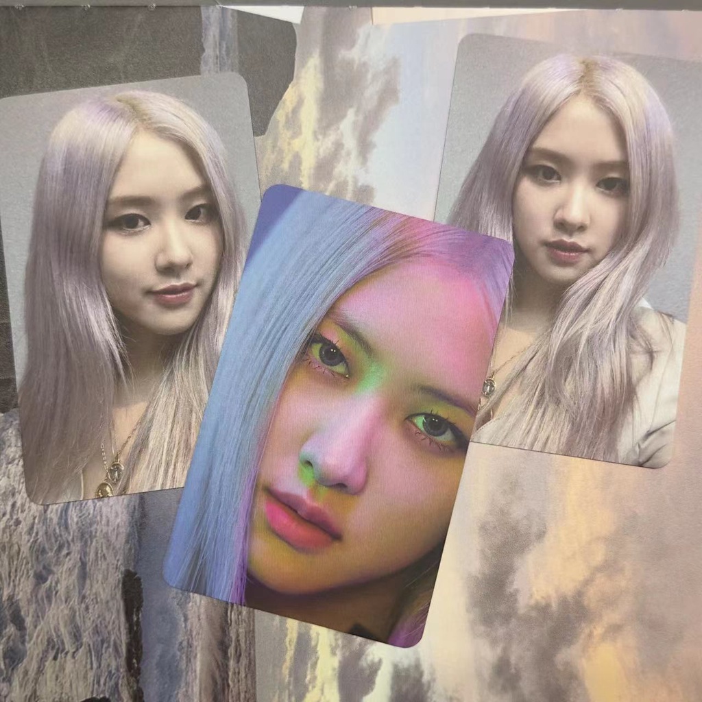 Card blackpink card off jisoo Thẻ Ảnh Đặc Biệt In Hình Nhóm Nhạc blackpink Bằng Bạc Lông Heo Hoa Hồng kim ji-soo