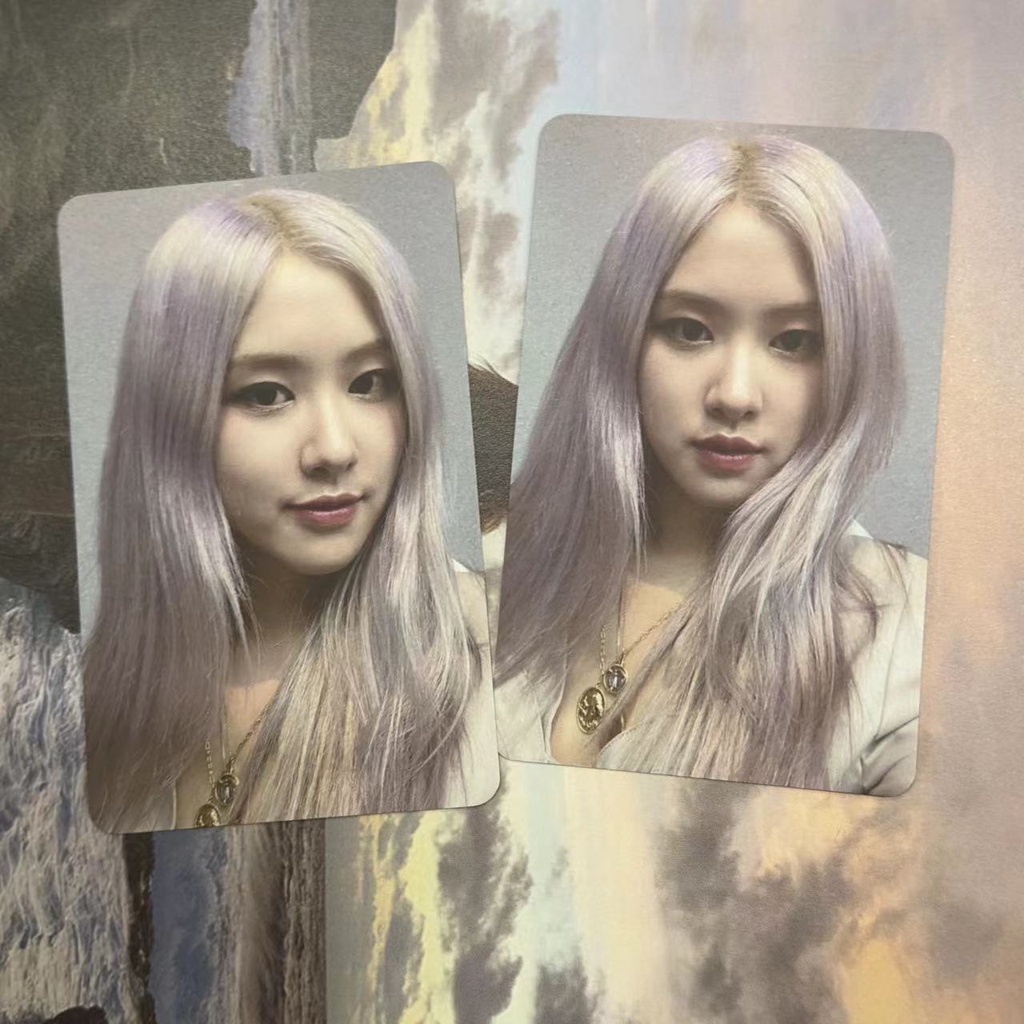 Card blackpink card off jisoo Thẻ Ảnh Đặc Biệt In Hình Nhóm Nhạc blackpink Bằng Bạc Lông Heo Hoa Hồng kim ji-soo
