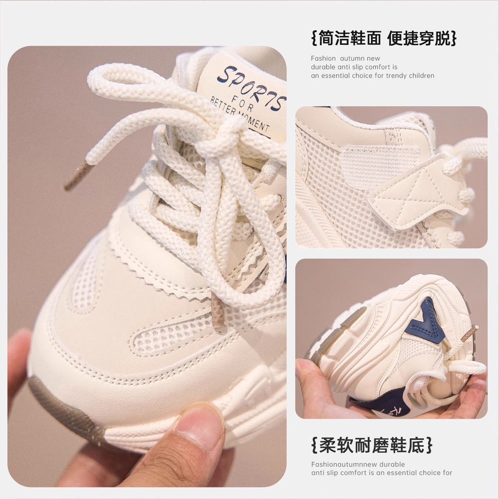 Giày Thể Thao Đế Mềm Chống Trượt Thoáng Khí Thời Trang Cho Bé