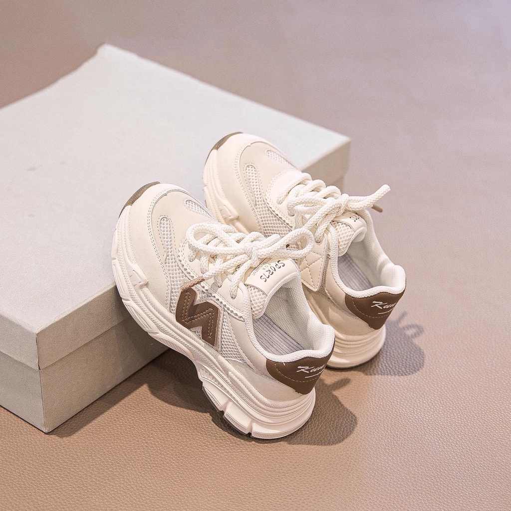 Giày Thể Thao Đế Mềm Chống Trượt Thoáng Khí Thời Trang Cho Bé