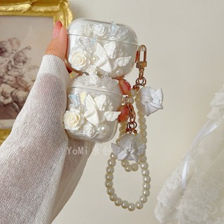 [Sẵn sàng] Ốp lưng thiên thần hình bướm hoa hồng tương thích cho Edifier W220T W320TN X2S 300NB GM3 X3 Vỏ bọc tai nghe trong suốt bằng silicon