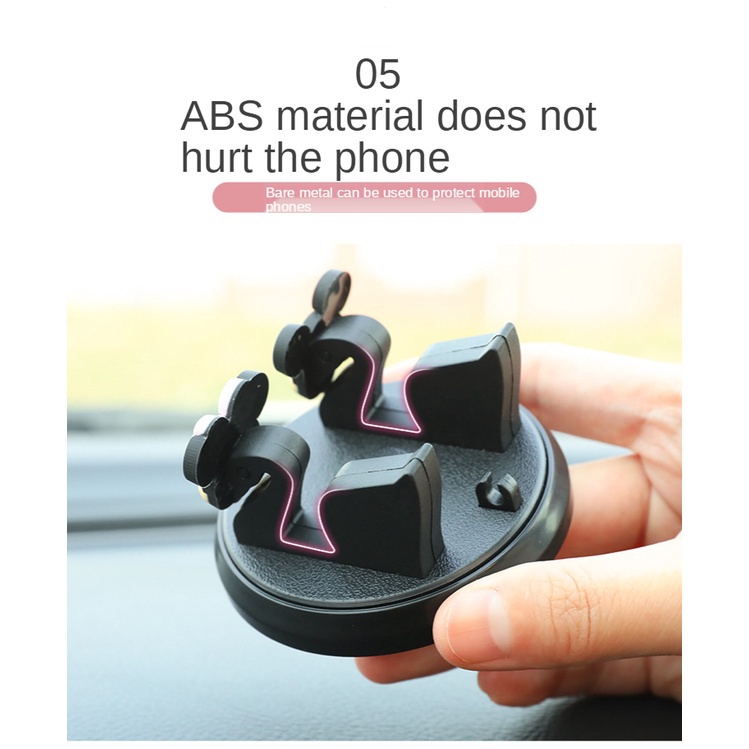 Dễ Thương Giá Đỡ Điện Thoại Gắn Xe Hơi Đa Năng Tiện Dụng