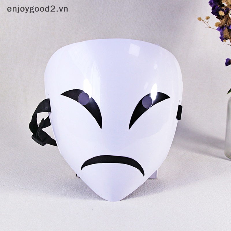 & Enjoy & Mặt Nạ Hóa Trang Nhân Vật Hoạt Hình Kiki Hankuko Kuruku Bruntto Bản Mặt Cười Màu Đen