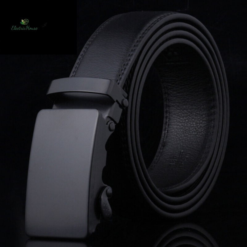 Thắt Lưng Da Có Khóa Tự Động Chống Trượt Phong Cách Doanh Nhân Thường Ngày Cho Nam