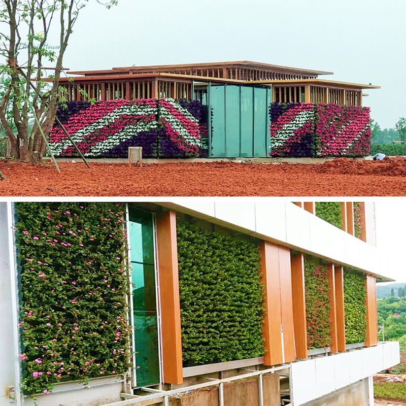 Chậu Hoa Treo Tường Dọc Màu Xanh Lá Cây M I