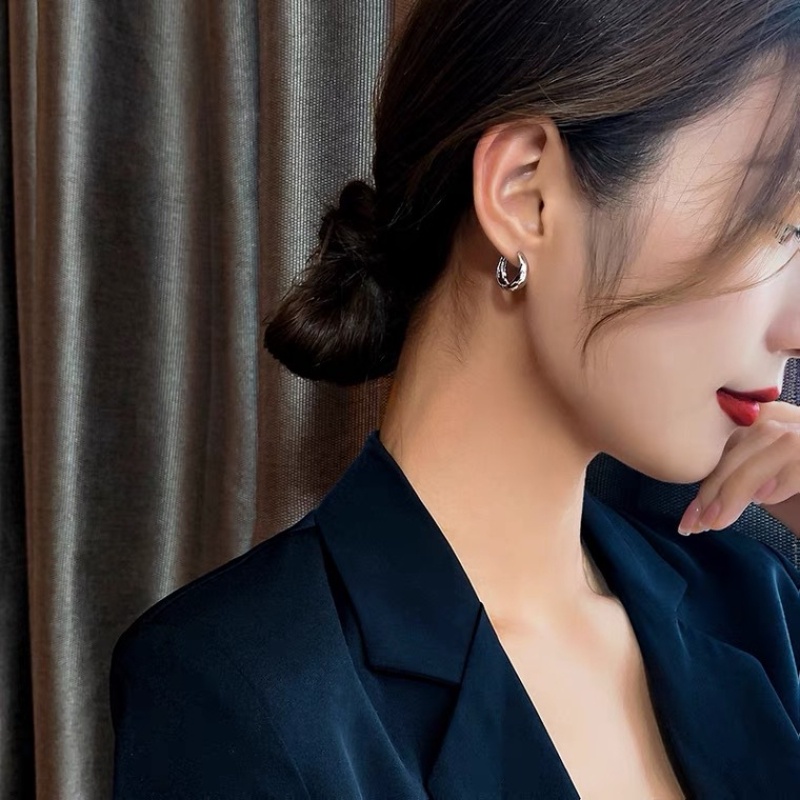 Bông Tai Hình Tròn Đơn Giản Thời Trang Hàn Quốc Dành Cho Nữ