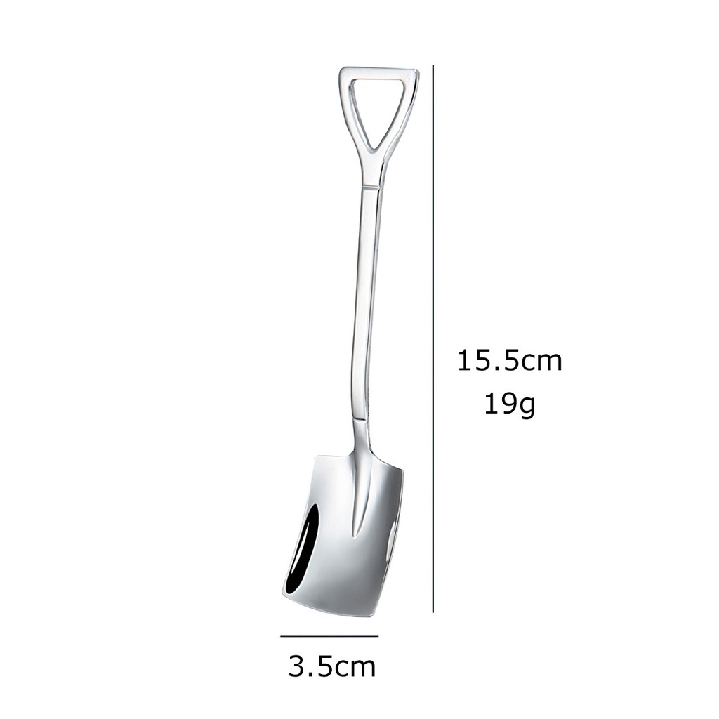 Muỗng hình xẻng xúc thức ăn bằng thép không gỉ sáng tạo - MAIGEN