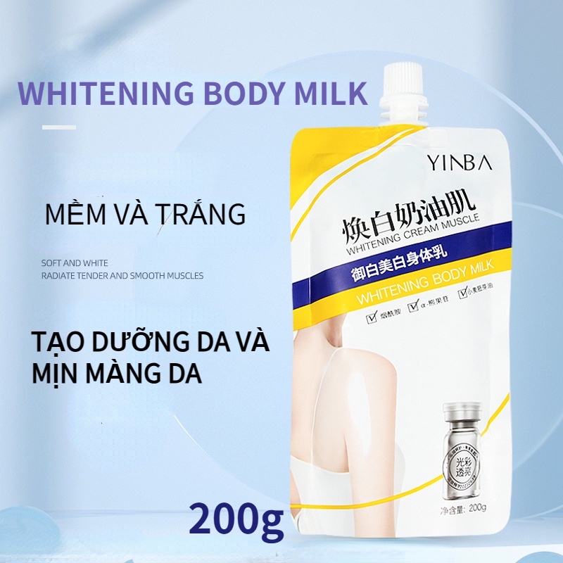 Sữa Dưỡng Thể 200g Chứa niacinamide Giúp Dưỡng Ẩm Cải Thiện Da Khô Và Làm Trắng Da