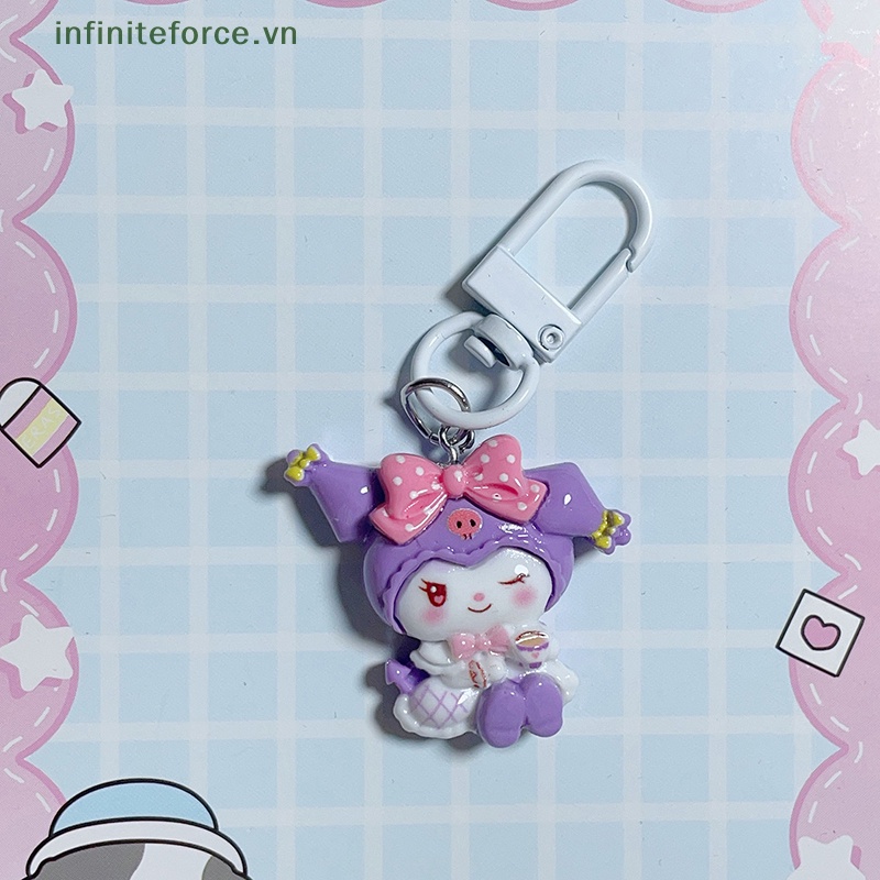 SANRIO  Móc Khóa resin Treo Túi Đựng Tai Nghe / Móc Khóa Hình Cún Kumamon / Cún kuromi melody Hoạt Hình Dễ Thương