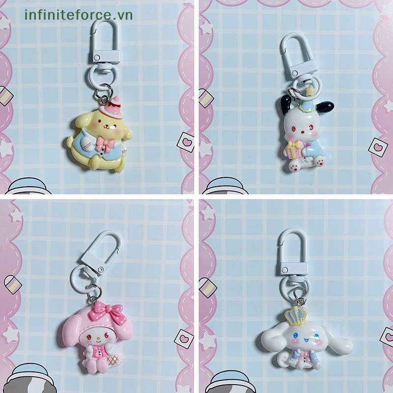 SANRIO  Móc Khóa resin Treo Túi Đựng Tai Nghe / Móc Khóa Hình Cún Kumamon / Cún kuromi melody Hoạt Hình Dễ Thương