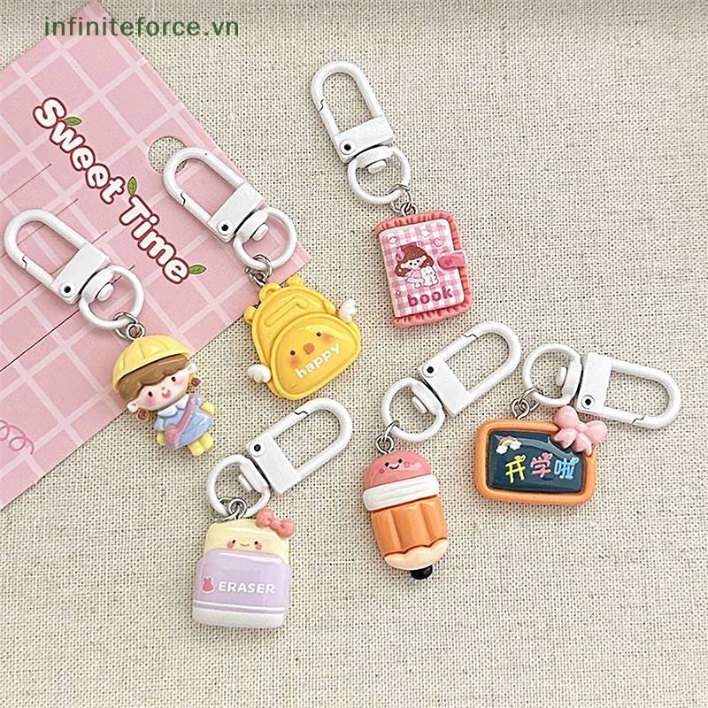Móc Khóa resin Mặt Hoạt Hình Dễ Thương Ngọt Ngào Trang Sức / Móc Khóa / Túi Xách