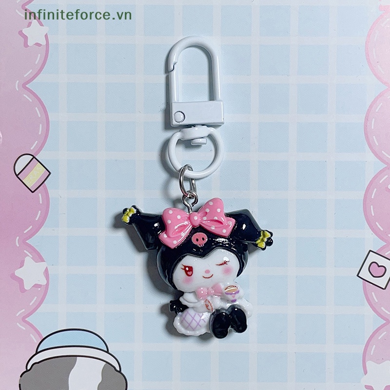 SANRIO  Móc Khóa resin Treo Túi Đựng Tai Nghe / Móc Khóa Hình Cún Kumamon / Cún kuromi melody Hoạt Hình Dễ Thương