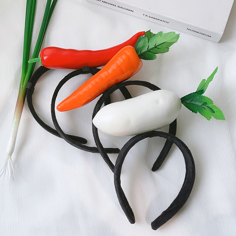 Băng Đô Cài Tóc Hình Rau Củ Quả Vui Nhộn Cho Bạn Gái