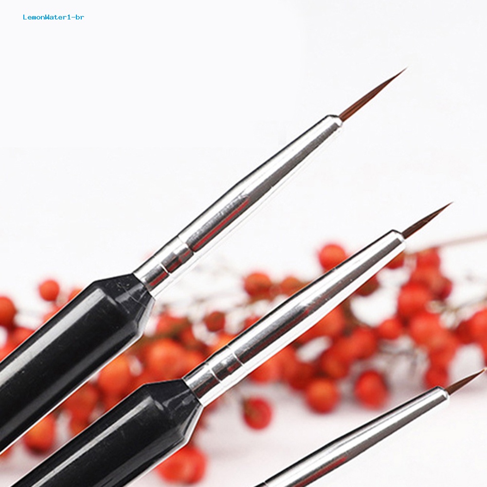 Set 3 Cọ Vẽ Trang Trí Móng Tay Chuyên Nghiệp Chanh Water1.br