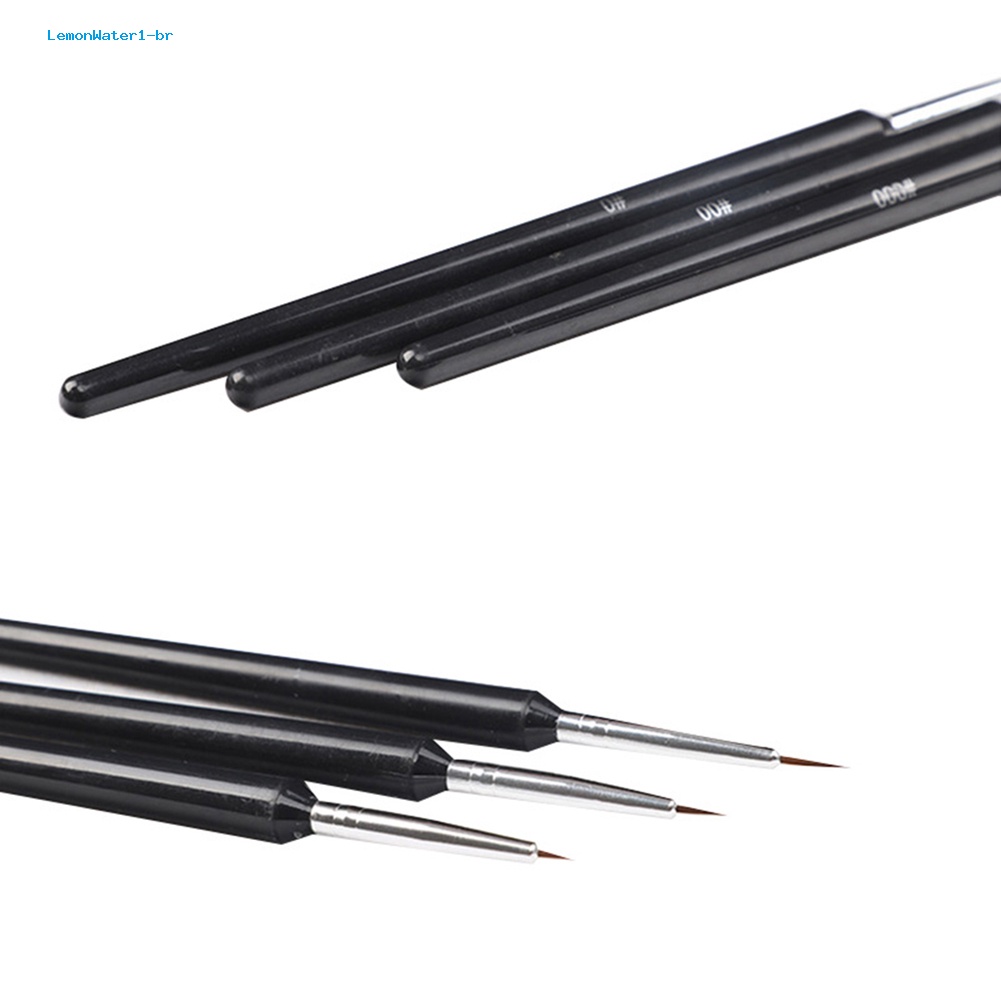 Set 3 Cọ Vẽ Trang Trí Móng Tay Chuyên Nghiệp Chanh Water1.br