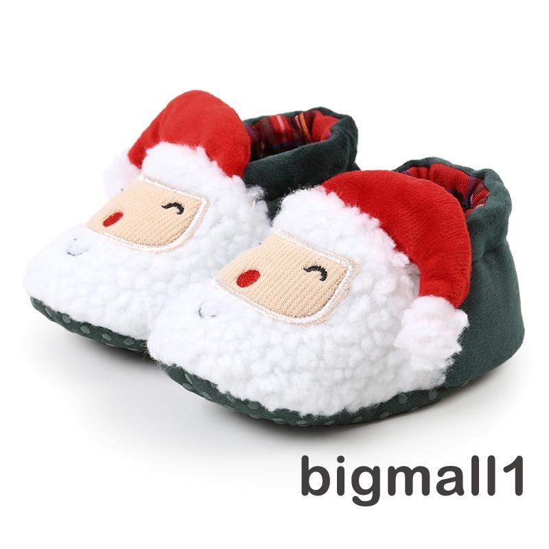 Topmall Giày Bốt Ông Già Noel Hoạt Hình Giữ Ấm Cho Bé