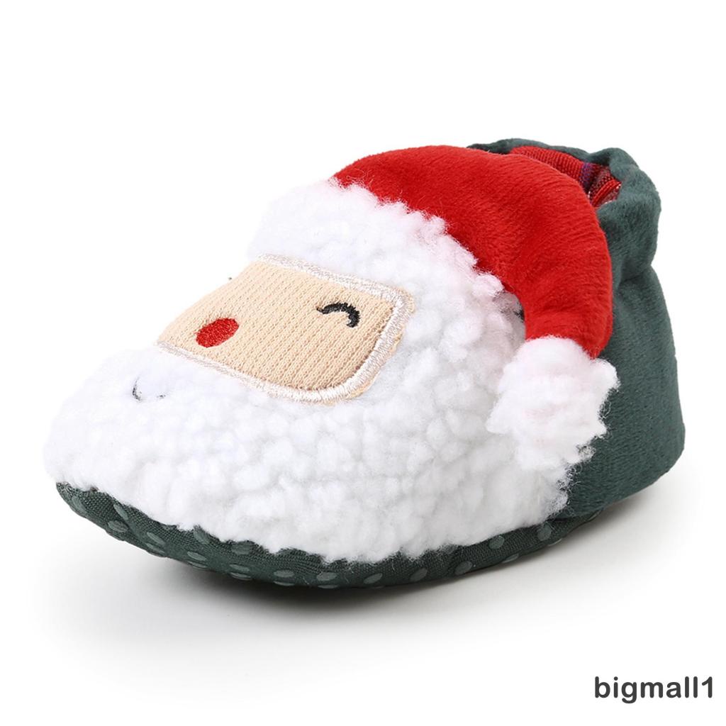 Topmall Giày Bốt Ông Già Noel Hoạt Hình Giữ Ấm Cho Bé