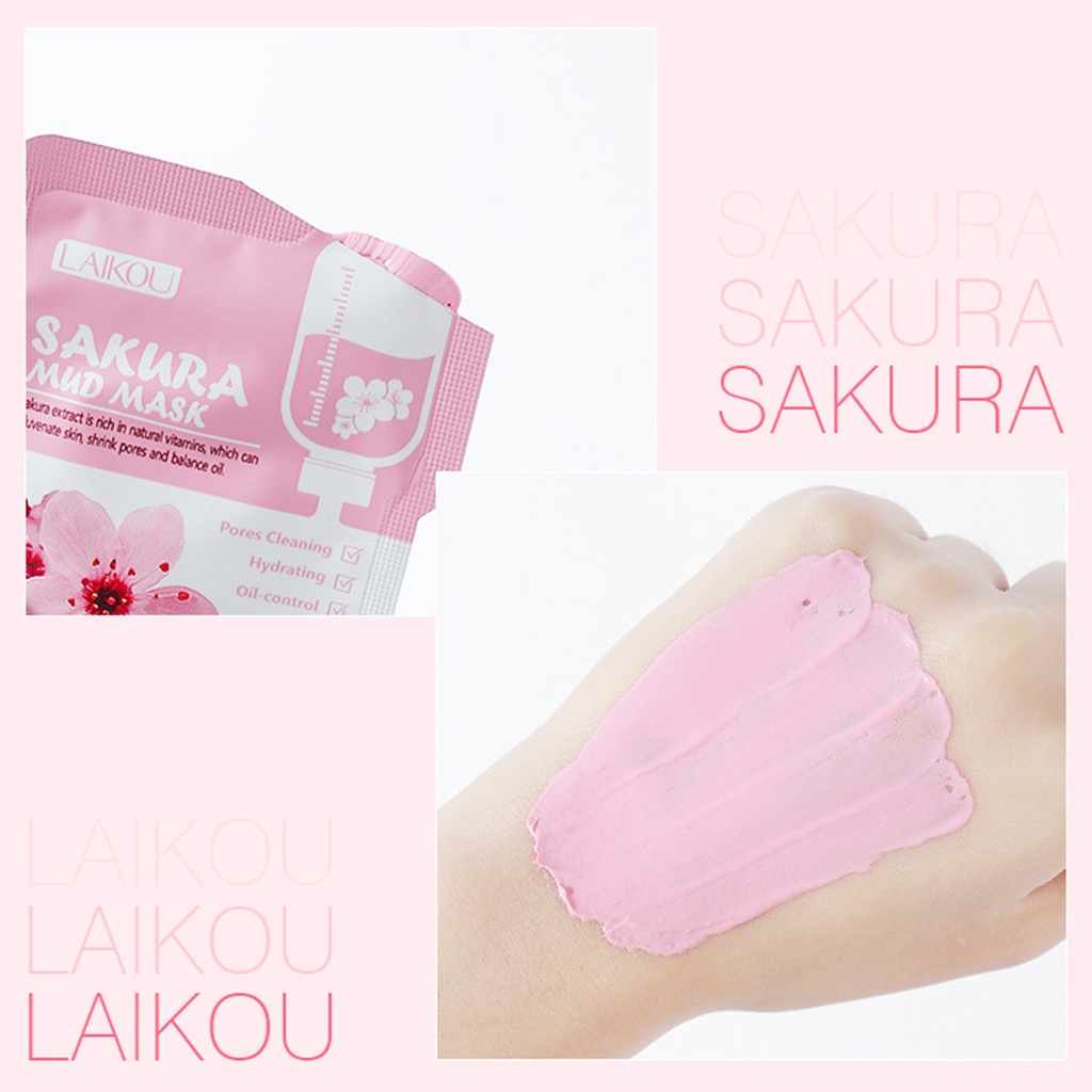 Single Sheet - Lai Khấu Sakura bùn mặt nạ túi 5g