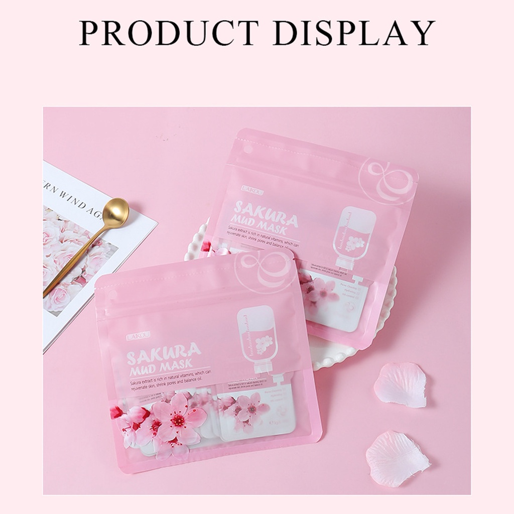 Single Sheet - Lai Khấu Sakura bùn mặt nạ túi 5g