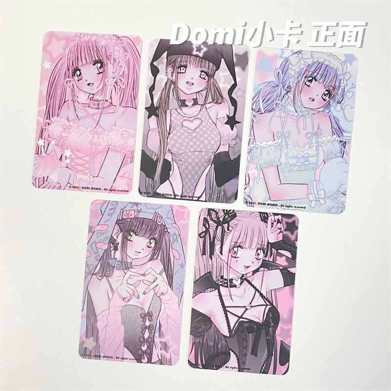 Bộ Thẻ Hình Cô Hầu Gái 3-inch y2k Hàn Quốc