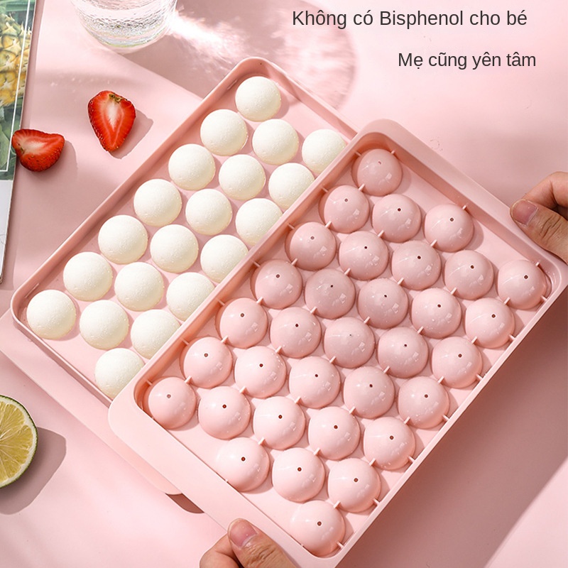 Khuôn Làm Đá Hình Quả Bóng Tròn Thủ Công Cấp Thực Phẩm