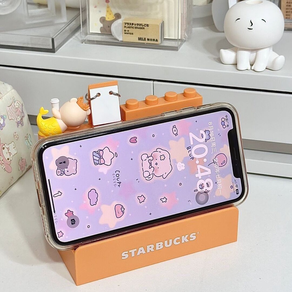 Starbucks Lịch Để Bàn Đa Năng Họa Tiết Hoạt Hình Dễ Thương