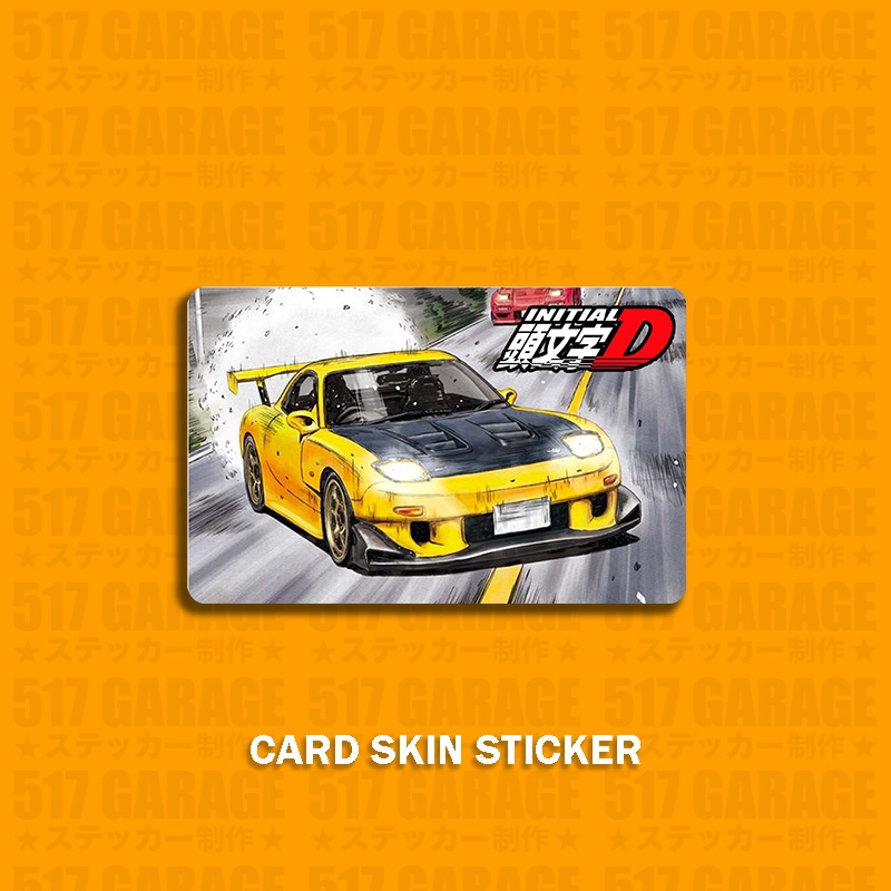 Sticker Dán Thẻ ATM Takumi Fujiwara's Toyota AE86 - Miếng Dán ATM - Skin Card - Chất Liệu Chống Xước - Chống Nước