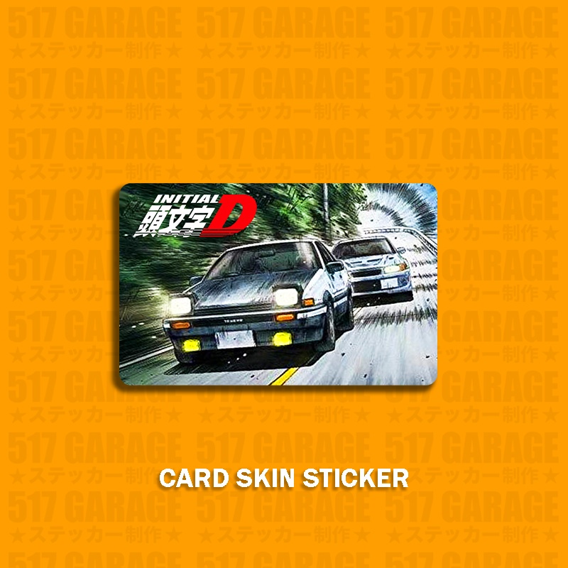 Sticker Dán Thẻ ATM Takumi Fujiwara's Toyota AE86 - Miếng Dán ATM - Skin Card - Chất Liệu Chống Xước - Chống Nước