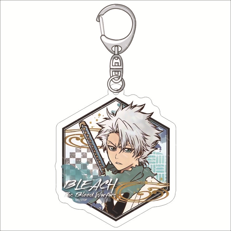 BLEACH Chết móc khóa Kurosaki Ichigo Zaraki Kenpachi Rukia Kuchiki Byakuya acrylic mặt dây chuyền