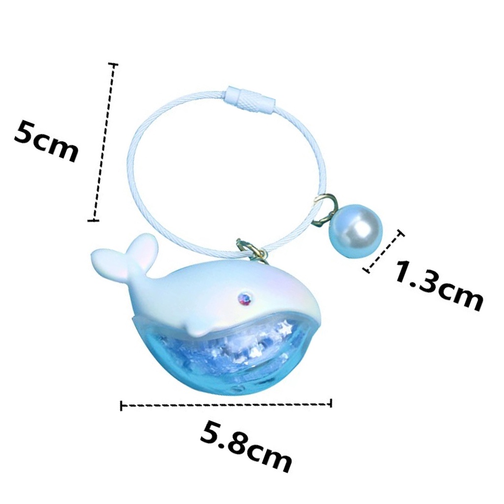Móc Khóa Hình Cá Voi Dễ Thương