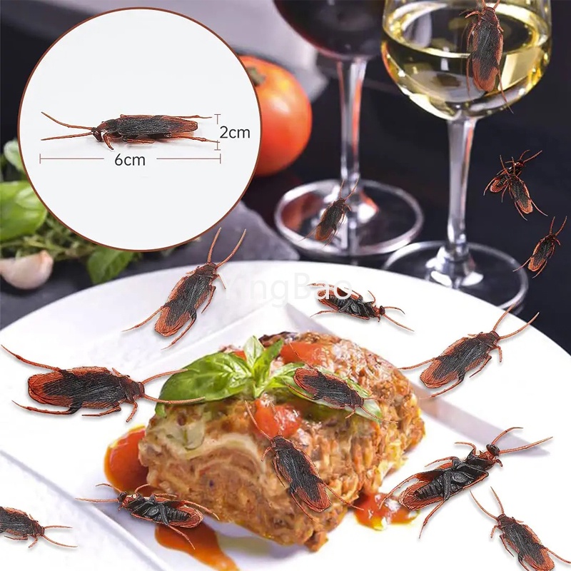 Bộ 50 Con Gián Giả Dùng Trang Trí Tiệc Halloween