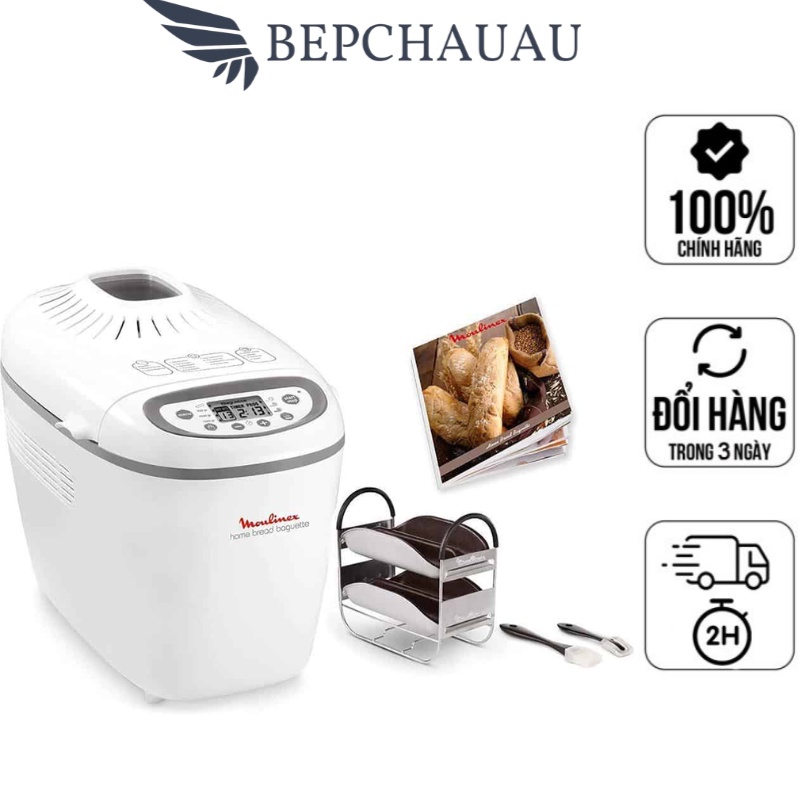 Máy Làm Bánh Mì Tự Động MOULINEX OW6101, Nhập Đức, BH 12 Tháng, Bepchauau