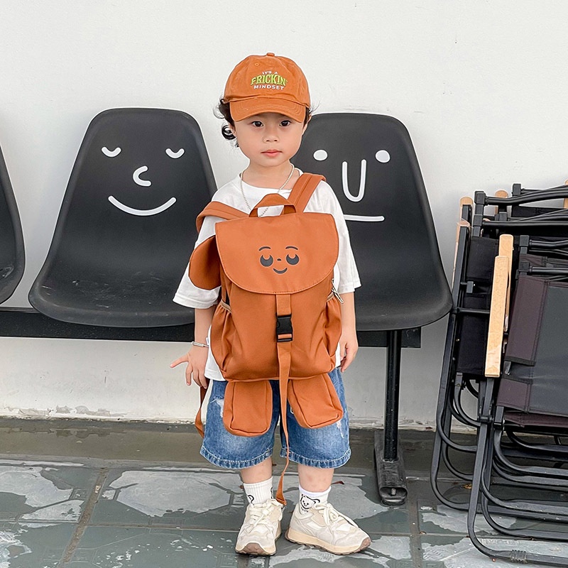 Ba Lô Hoạt Hình Đơn Giản Sức Chứa Lớn Phong Cách Hàn Quốc Cho Bé Trai Và Bé Gái