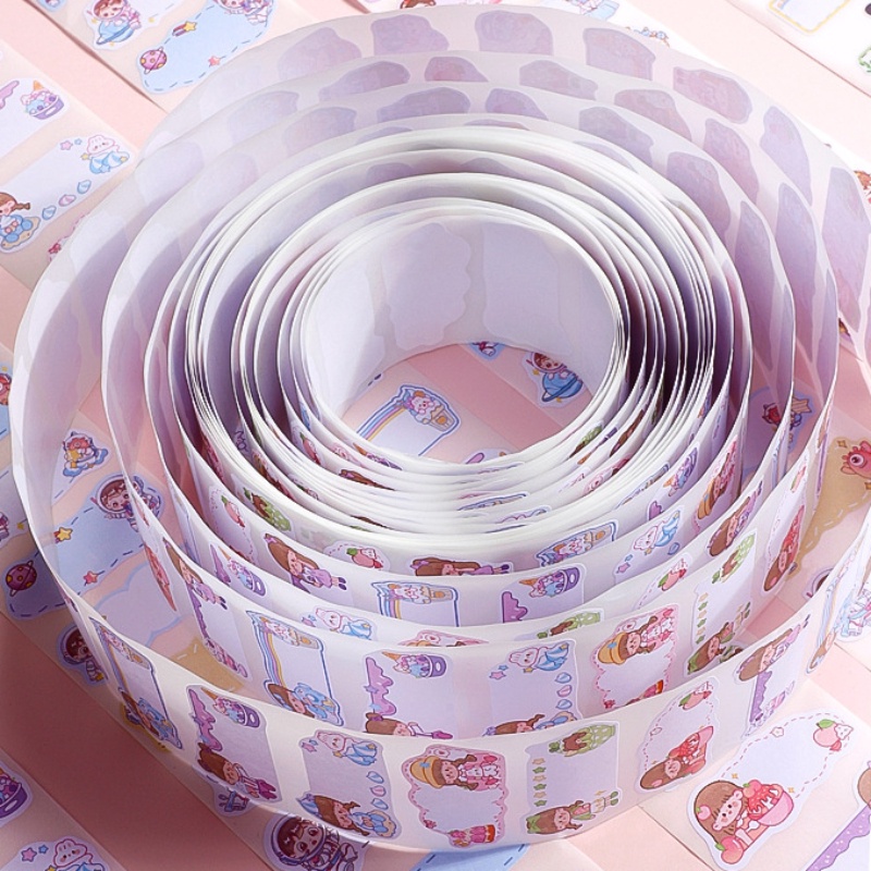 Cuộn 300 Nhãn Dán Ghi Tên Chống Xé Cho Bé