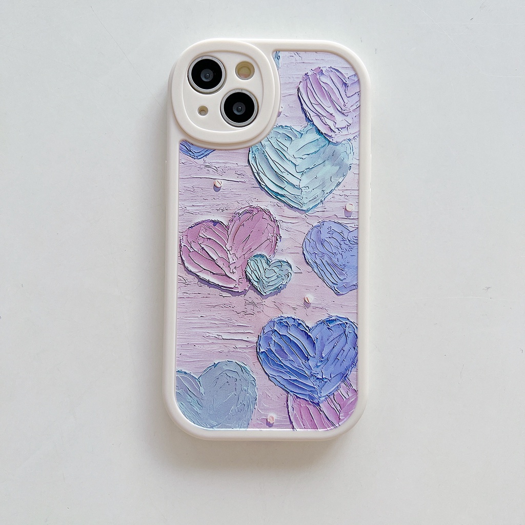 Ốp lưng Samsung S23 Ultra S22 Ultra S21 Ultra S20 Ultra S23 Plus S21 Plus S20 Plus S21 Fe S20 Fe A30 A20 A31 A70 M31 M23 Retro Graffiti Oil Painting Love soft phone case