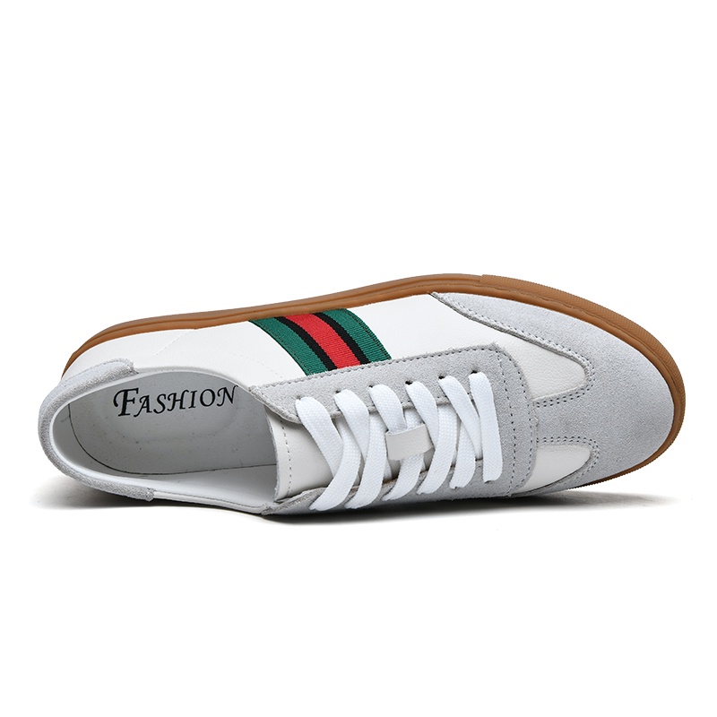 Mới Giày Thể Thao Nam Vải Da Sang Trọng