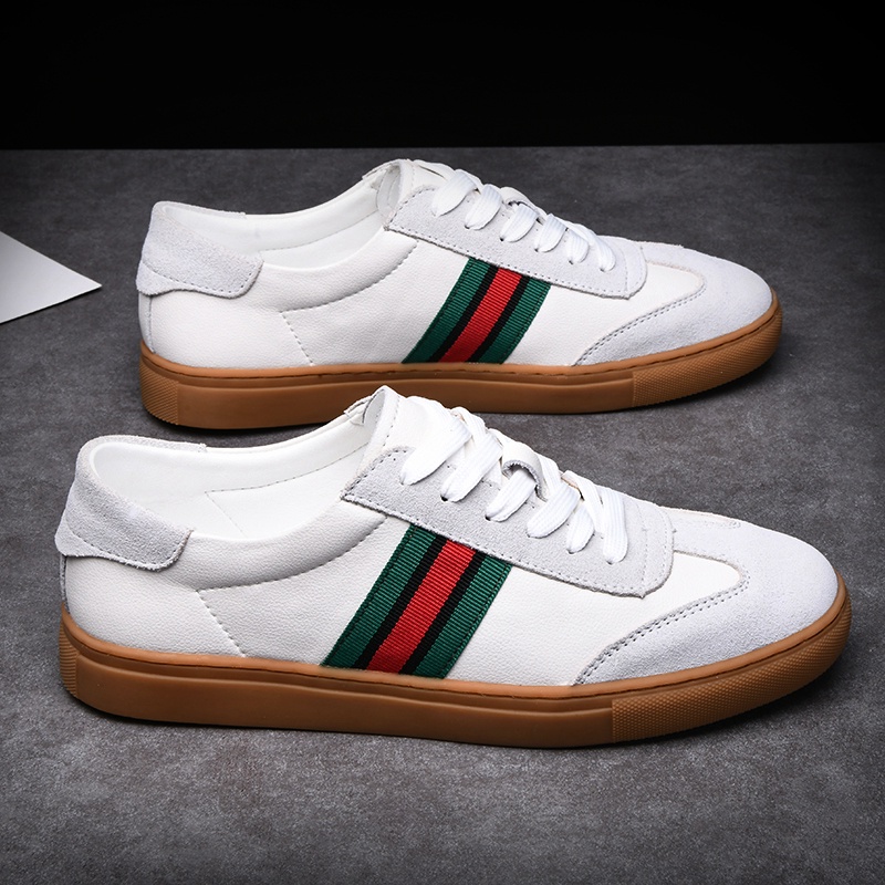 Mới Giày Thể Thao Nam Vải Da Sang Trọng