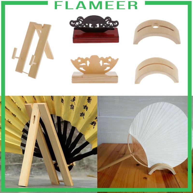 Giá Đỡ Quạt Giấy Cầm Tay Bằng Gỗ Có Thể Điều Chỉnh Tiện Dụng