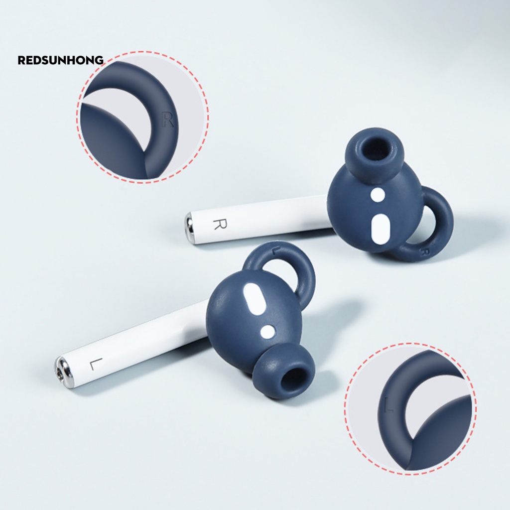 Bộ 2 Nút Tai Nghe Bằng silicone Chống Trượt Cho airpods 1 / 2