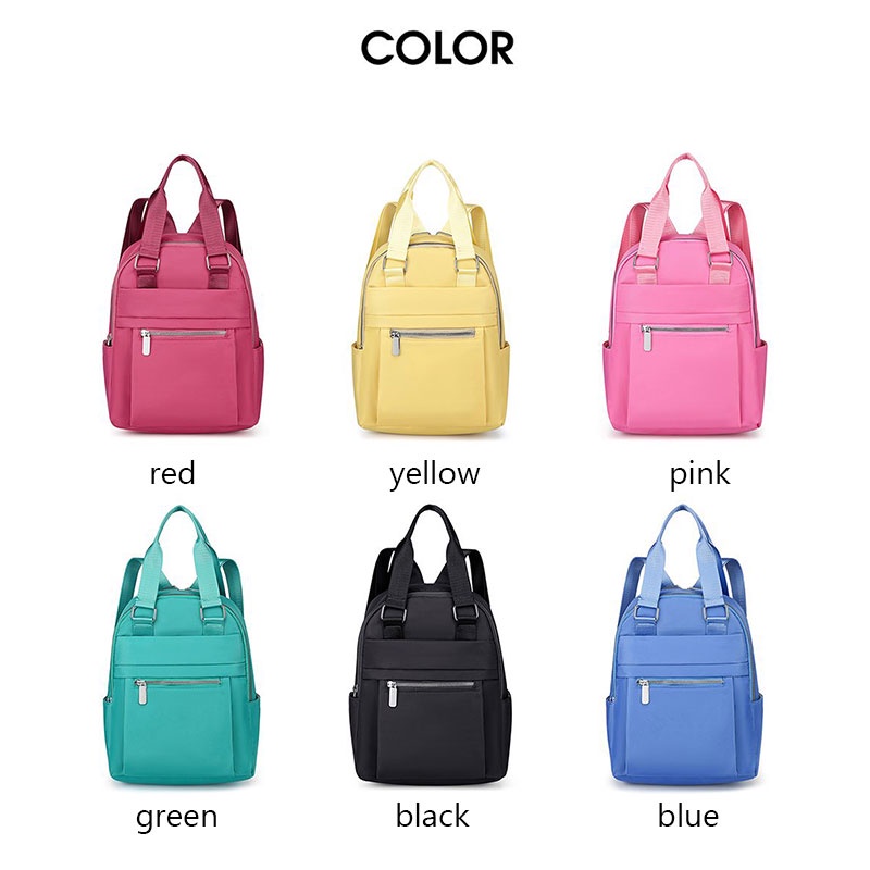 Ba Lô Du Lịch Vải oxford Màu Trơn Sức Chứa Lớn Thời Trang Cho Nữ