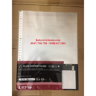 Sơ mi 11 lỗ plus dày 92-372a/b - bìa 11 lỗ dày - file lá lỗ hàng chính hãng