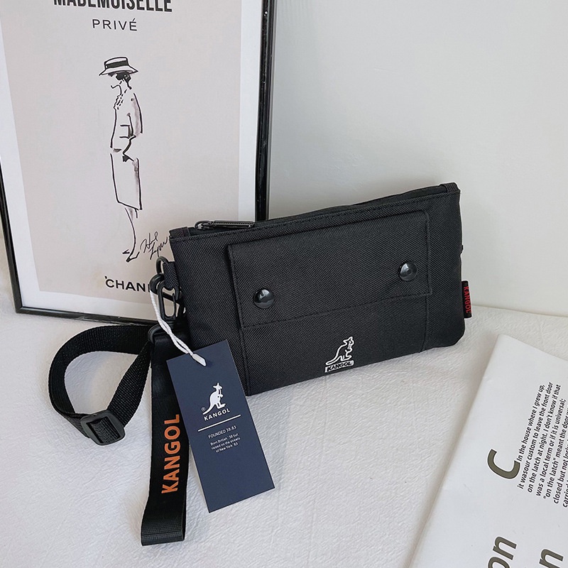 Schwarz Túi Xách Đeo Vai Hình Vuông Cỡ Nhỏ Phong Cách Hàn Quốc Thời Trang Cho Nam