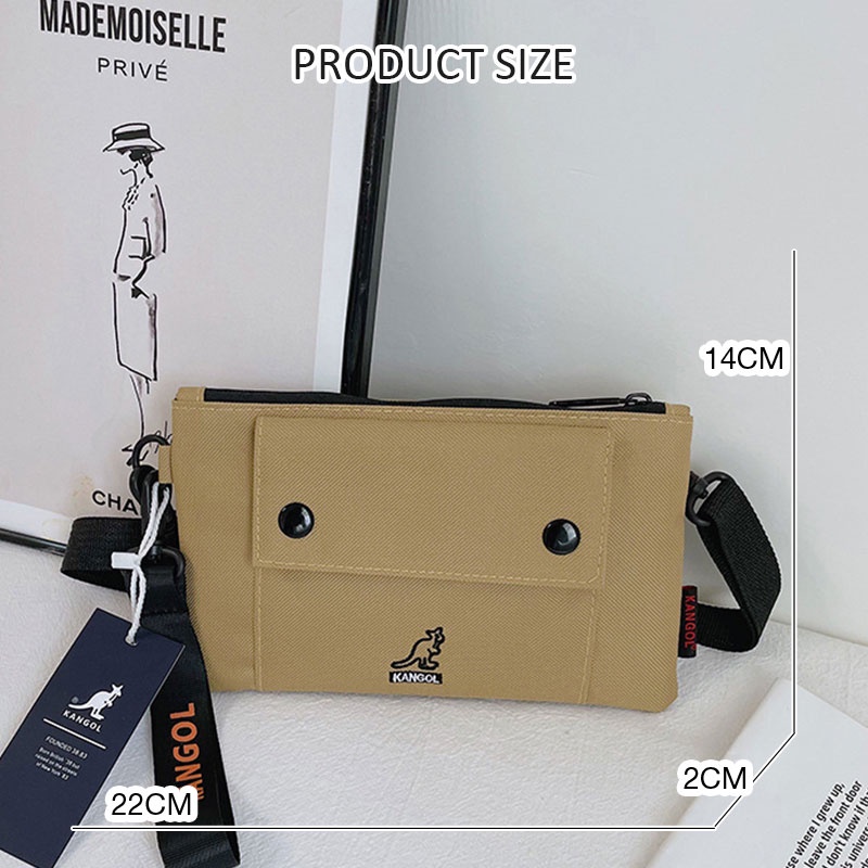 Schwarz Túi Xách Đeo Vai Hình Vuông Cỡ Nhỏ Phong Cách Hàn Quốc Thời Trang Cho Nam